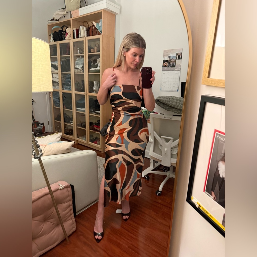 House of Harlow Brown shades Midi Dress